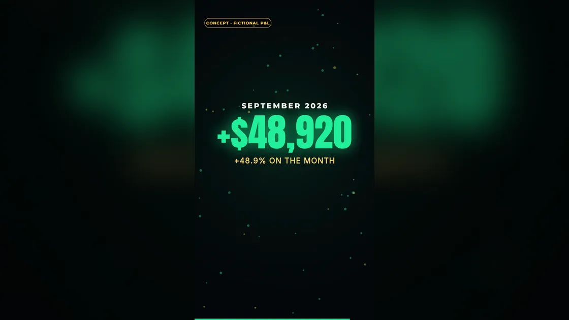 Frame from P&L recap — motion graphics
