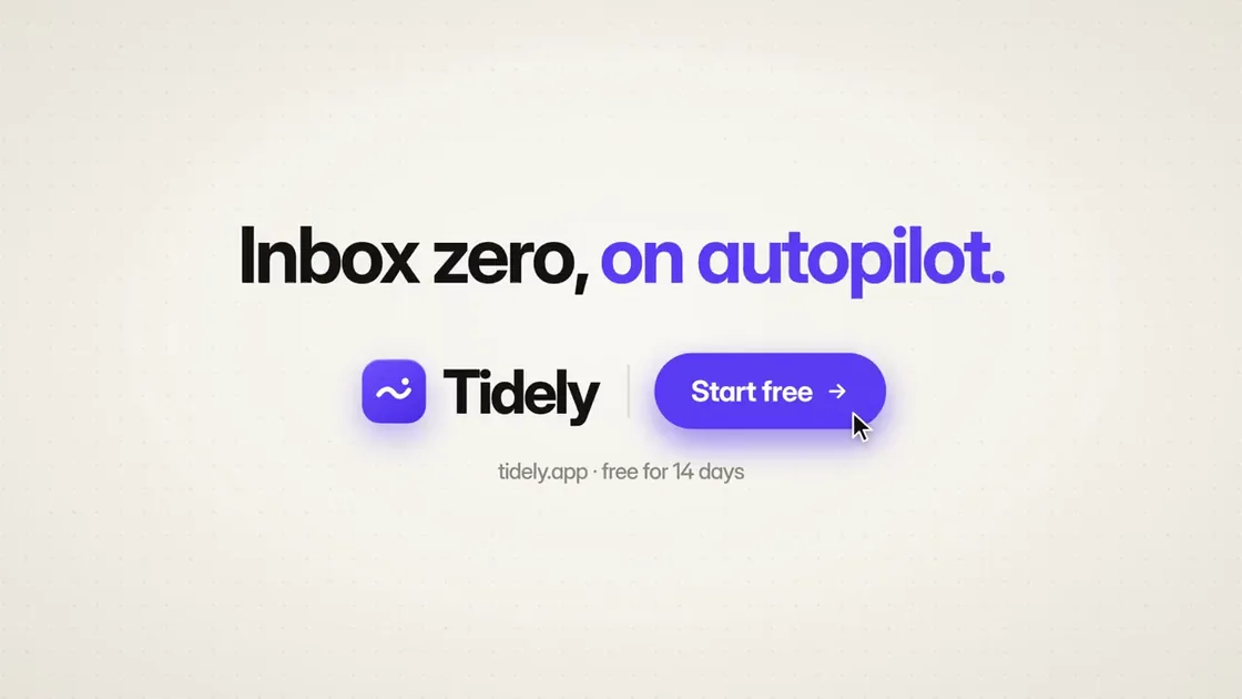 Frame from Tidely — SaaS launch